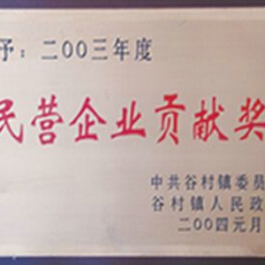 民營企業(yè)貢獻(xiàn)獎